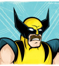 Wolverine sporting a mustache