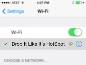 drop it like it's hotspot