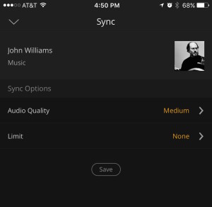 Sync media for offline viewing/listening