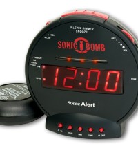 Sonic Bomb Dual Alarm Clock with Bed Shaker