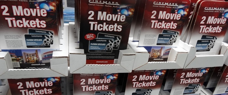 saving money with movie gift cards