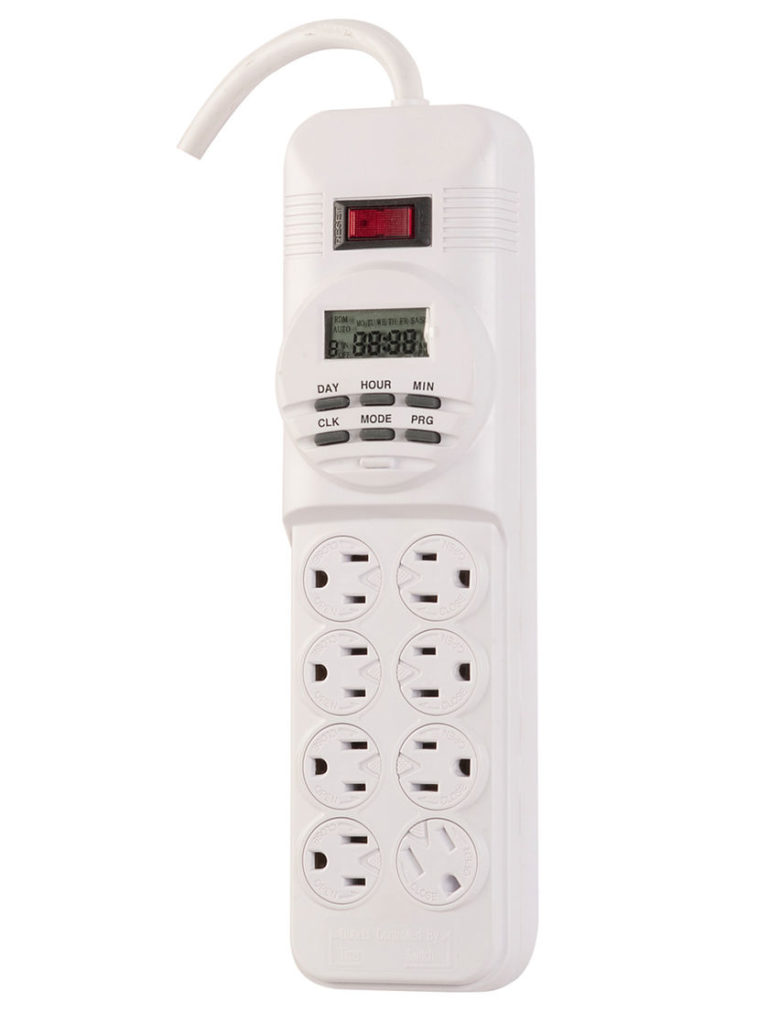power strip with timer reduces power bill