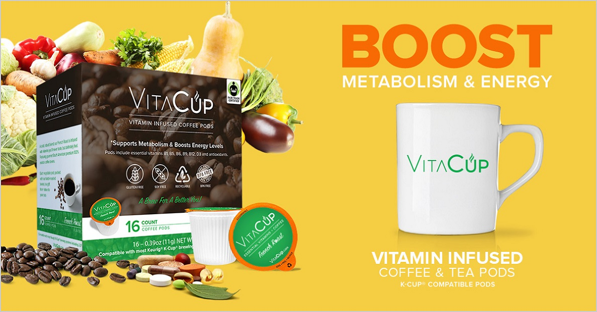 VitaCup Vitamin Infused Coffee Pods - French Roast